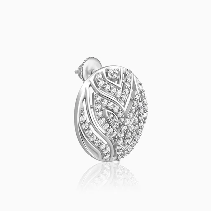 Silver Art Nouveau Earrings