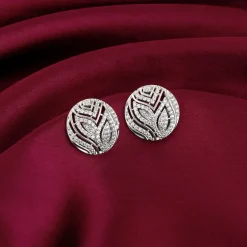 Silver Art Nouveau Earrings