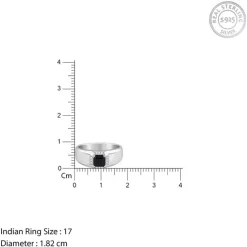 Silver Asphalt Ring For Him