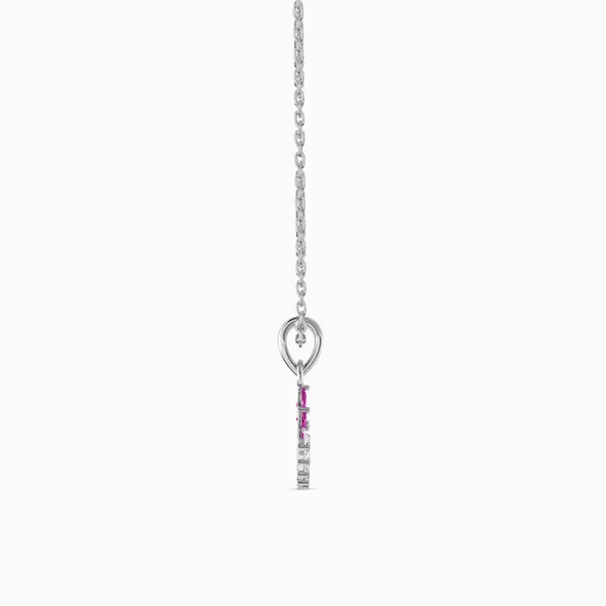 Silver Athena Spark Pendant with Link Chain