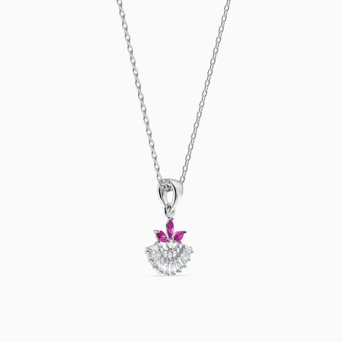 Silver Athena Spark Pendant with Link Chain