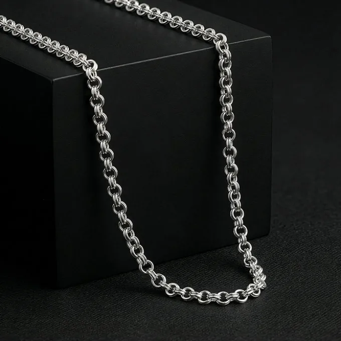 Silver Atlas Chain for Him