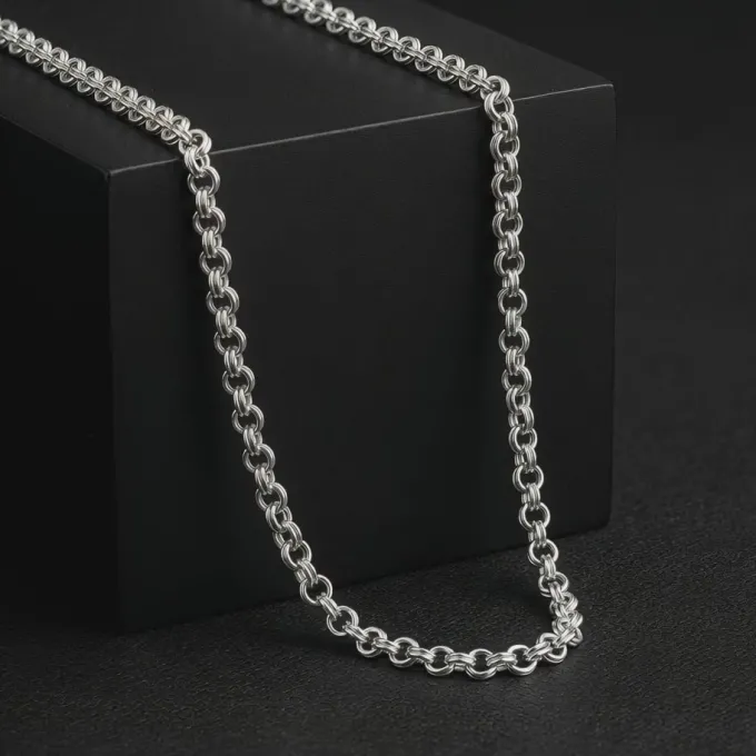 Silver Atlas Chain for Him