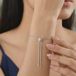 Silver Aurex Bolo Bracelet