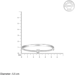 Silver Aww So Cute Bangle Bracelet