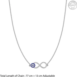Silver Azure Infinity Waist Chain