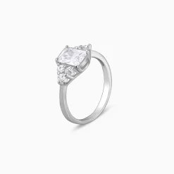 Silver Baguette Perfection Ring