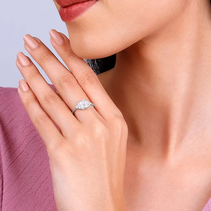 Silver Baguette Perfection Ring