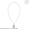 Silver Bajrangbali Pendant With Box Chain For Him