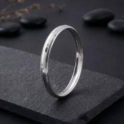 Silver Baldev Kada For Him (Size 2.6)