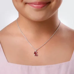 Silver Bamby Kids Pendant with Link Chain