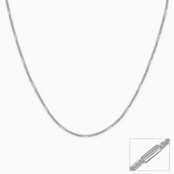 Silver Bar Anchor Chain For Him