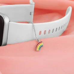 Silver Be A Rainbow Watch Charm