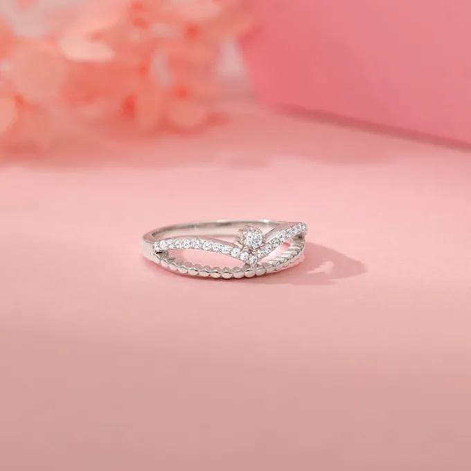 Silver Be My Queen Ring