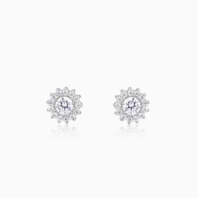 Silver Be The Bloom Earrings