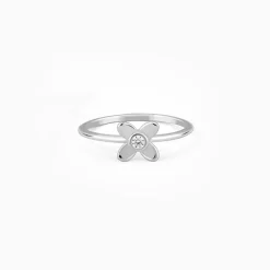 Silver Beautiful Orchid Ring