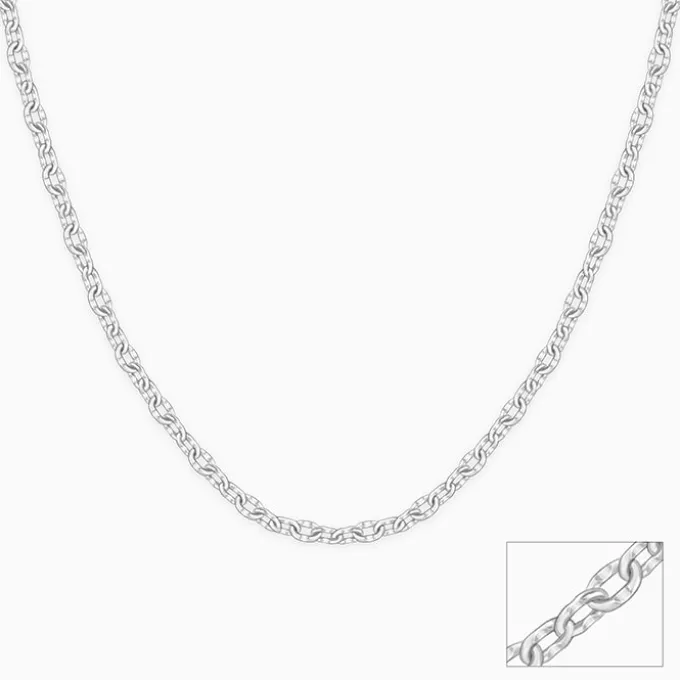 Silver Belcher Chain For Him