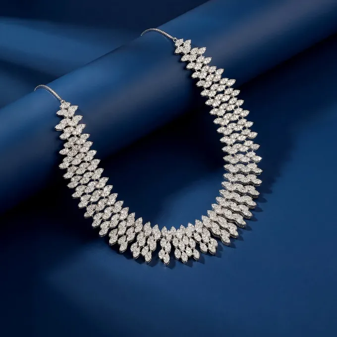 Silver Bikaner Crest Necklace