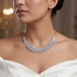 Silver Bikaner Crest Necklace