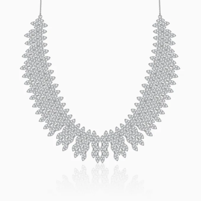 Silver Bikaner Crest Necklace