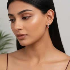 Silver Bleeding Love Earrings