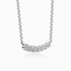 Silver Blooming Flower Necklace
