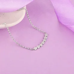 Silver Blooming Flower Necklace