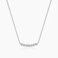Silver Blooming Flower Necklace