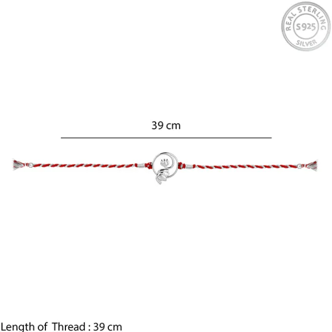 Silver Blossom Bond Rakhi