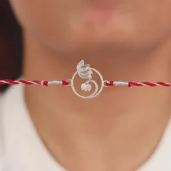 Silver Blossom Bond Rakhi