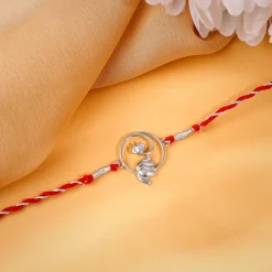 Silver Blossom Bond Rakhi