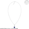 Silver Blue-maze Pendant With Link Chain