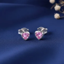 Silver Blush Beat Studs