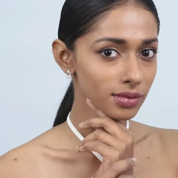 Silver Bold Drop Earrings