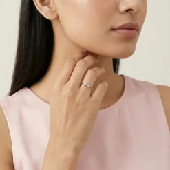 Silver Bow Bliss Ring