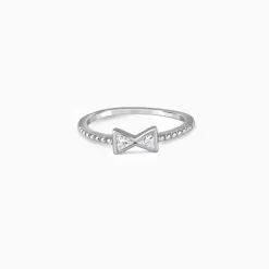 Silver Bow Bliss Ring