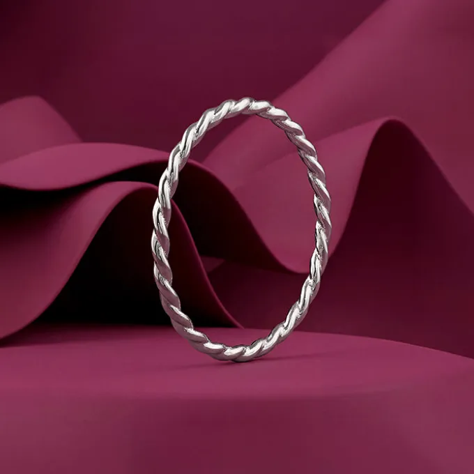 Silver Braid Ring (Size 12)