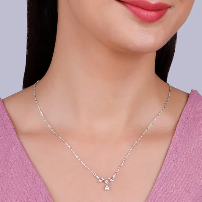 Silver Branchful Necklace