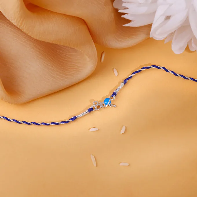 Silver Bro Star World Kids Rakhi
