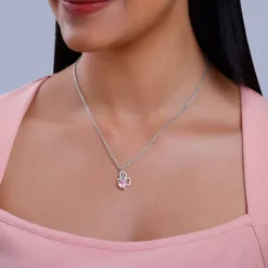 Silver Butterflies Desire Pendant With Link Chain