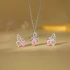 Silver Butterflies Desire Set