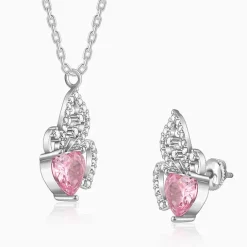 Silver Butterflies Desire Set