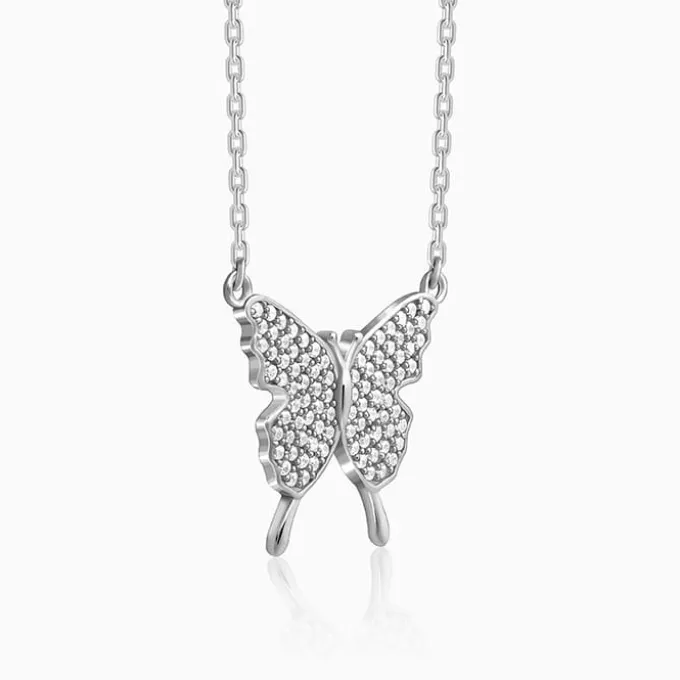 Silver Butterfly Magic Necklace