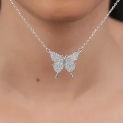 Silver Butterfly Magic Necklace