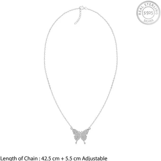 Silver Butterfly Magic Necklace