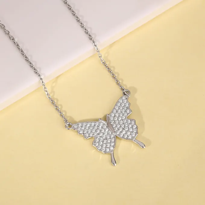 Silver Butterfly Magic Necklace