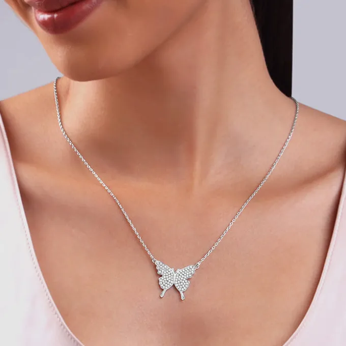 Silver Butterfly Magic Necklace
