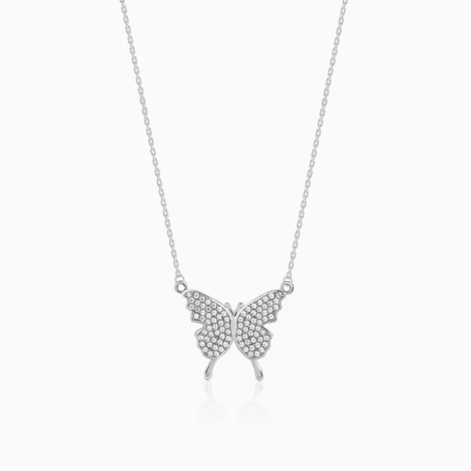 Silver Butterfly Magic Necklace