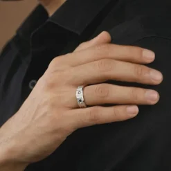 Silver Cadence Ring For Him