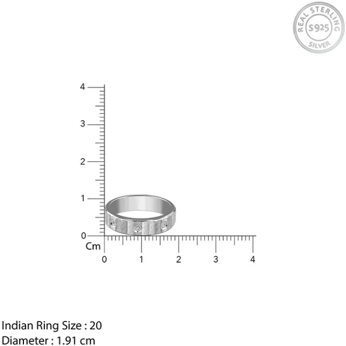 Silver Cadence Ring For Him (Size 20)